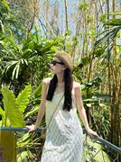 泰国旅行度假穿搭女夏季设计感小众叠穿蕾丝透视罩衫吊带背心长裙