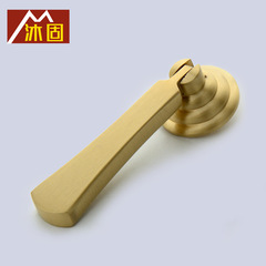 新中式纯铜抽屉拉手单孔橱柜衣柜门把手柜子金色小拉手现代简约