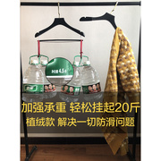 高档定制logo黑色实木，衣架衣挂女服装店，无痕木质衣撑裤夹衣柜金色