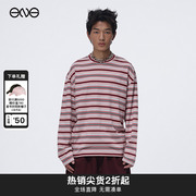 ENG Limited Collection  “e“ logo刺绣条纹长袖T恤