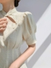 新中式改良旗袍连衣裙国风2023春夏高级感收腰气质白色提花裙子女