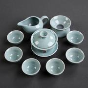 哥窑整套茶具套装全套复古家庭冰裂家用釉中式开片功夫陶瓷泡茶杯