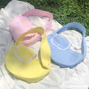 『喵川铺子』韩国猫包外出便携帆布可爱狗包斜跨夏天单肩包大容量