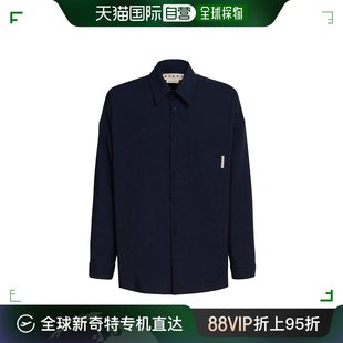 香港直邮Marni 玛尼 男士 徽标长袖衬衫 CUMU0061A1TW839