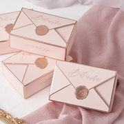 范物2021创意喜糖盒ins风口红高档复古欧式粉色婚礼结婚纸盒