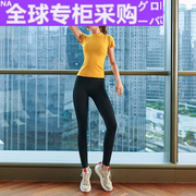 日本运动套装女夏天健身房晨跑步速干时尚性感显瘦专业瑜伽服