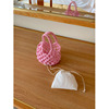送内袋多色可爱小拎包粉色休闲包包迷你手拎包水桶包纯手工编织包