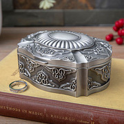 金属时尚饰品盒锌合金，首饰盒欧式复古珠宝盒，或指手链收纳盒整理盒