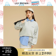 LILY BROWN秋冬 Wally联名款卡通简约百搭印花宽松卫衣LWCT215204