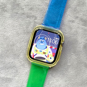 自由撞色果冻透明硅胶，iwatch表带适用applewatch苹果s7手表6