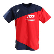 日本asics亚瑟士a77文化衫，男女排球比赛服短袖，t恤衬衫