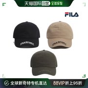 韩国直邮fila运动帽fila3color标志棒球帽，平沿帽子fs3cpf6