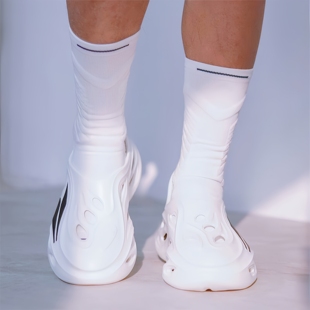 N斗牛2.0螺纹弹力毛巾底专业实战运动袜高筒透气防滑高颜值篮球袜