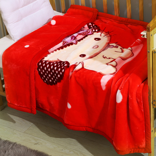 儿童婴儿毛毯小被子，双层加厚冬季幼儿园，午睡可礼盒装送礼新生宝宝