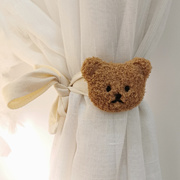 。韩国ins风小熊头，窗帘绑带婴儿童房，装饰绑绳蚊帐扎带捆绳可爱扎