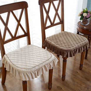 毛绒防滑四季凳子垫简约欧式餐桌椅垫坐垫加厚家用屁垫椅子垫座垫