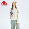 Kappa卡帕套头帽衫女运动卫衣休闲纯色针织外套上衣