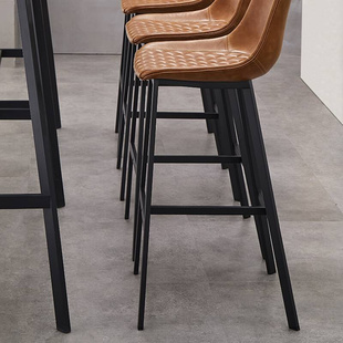 吧台椅北欧靠背家用高餐椅设计师个性吧台凳高脚凳创意酒吧高椅子