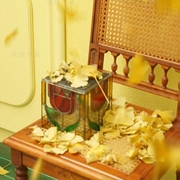 「花盒子郁金香太阳能灯」故我今我手工蒂凡尼玻璃郁金香客厅庭院