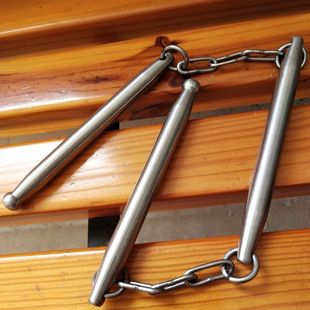 不锈钢防身实战袖鞭三节鞭双节棍变体方便携带小巧双截棍