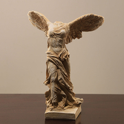 卢浮宫胜利女神欧式软装摆件树脂工艺品，天使雕塑装饰摆台人物