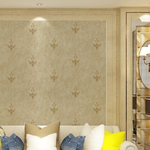 复古风3D欧式小花树叶墙纸 卧室客厅酒店美容院 奢华美式浮雕壁纸