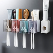 牙刷置物架卫生间漱口杯牙刷，架子免打孔壁挂式刷牙杯，牙具牙缸套装