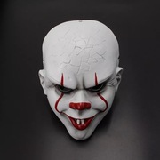 孙次郎小丑死神恐怖树脂日式面具能剧演出装饰万圣节密室布景道具