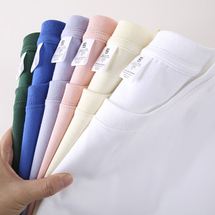 露露酱nn220g重磅纯棉，复古短袖t恤夏白色，半袖宽松体恤