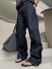 escmanstudio自制chic裤脚小心机细节，的修身直筒款牛仔裤