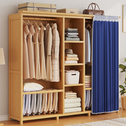 家用卧室实木衣柜子2023简易衣橱结实耐用收纳儿童出租房