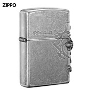 ZIPPO打火机正版 芝宝  侧十字 日韩贴章男火机送礼