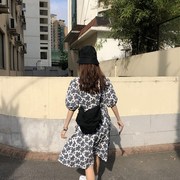 2021女士小书包拉链帆布时尚单肩包韩版百搭斜跨女包黑色胸包