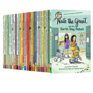 了不起的小侦探内特 英文原版 Nate The Great 汪培珽书单 儿童桥梁章节小说书 大侦探内特 课外英语读物