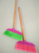 塑料扫把家用单个硬毛软毛木柄物业庭院扫地扫帚清洁工具扫把