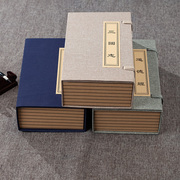 新中式古典假书博古架办公室，桌面摆件道具书模型，样板间装饰仿真书