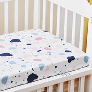 婴儿床纯棉床笠床单宝宝母婴用品儿童床卡通印花床套床罩亲肤透气