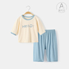 儿童睡衣夏季薄款套装莫代尔，七分袖中袖，冰丝宝宝男童女童家居服