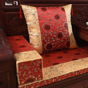 明清古典中式红木实木家具罗汉床五件套座垫沙发坐垫绸缎
