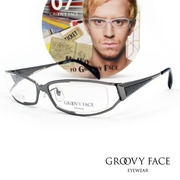 groovyfacegrv-003酷飞眼镜架进口纯钛近视镜架日本设计师镜框