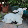 小羊摆件绵羊模型，装饰羊雕塑庭院草坪，工艺品花园美陈