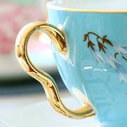 咖啡杯套装欧式小奢华骨瓷欧式下午茶茶具，陶瓷英式花茶杯家用精致