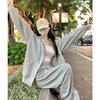 时尚炸街运动套装女春秋季学生韩版宽松显瘦卫衣休闲两件套跑步服