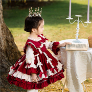 女童秋冬西班牙洛丽塔，lolita公主连衣裙，周岁生日礼服婴儿蓬蓬裙
