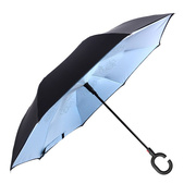 双层自动汽车反向伞创意反骨翻转晴雨伞遮阳个性伞专用广告伞