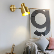 北欧壁灯全铜客厅卧室床头，灯具美式现代简约创意过道卫生间镜前灯
