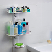 嘉宝吸盘浴室置物架卫生间化妆品架子壁挂式厕所洗手间马桶收纳架