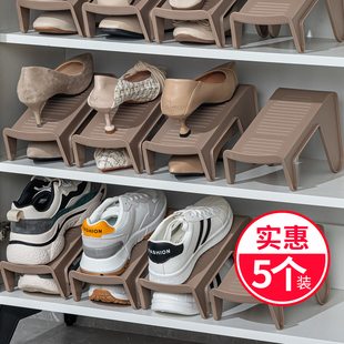 日本进口双层鞋托架门口鞋柜分层鞋架省空间分层隔板整理架置物架