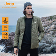 jeep吉普冬季双面棉服工装男士，户外休闲徒步外套，保暖防风上衣反季