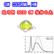 OSRAM欧司朗 GW CSSRML.HW 3535大功率LED灯珠3W植物光谱白光灯芯